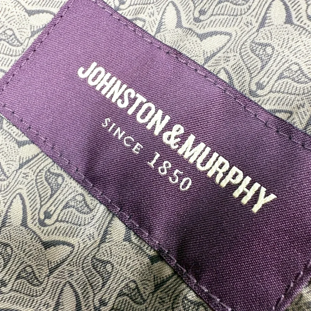 NWT Johnston & Murphy Knit Blazer Mens 2XL Camel Brown Fox Pattern Trim Unstruct